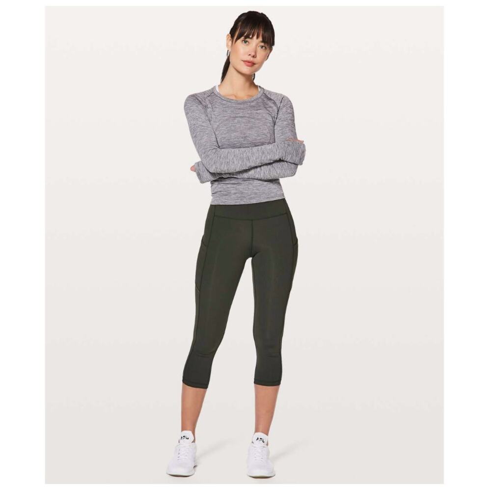 Lululemon Speed Up Crop 21'' Evergreen